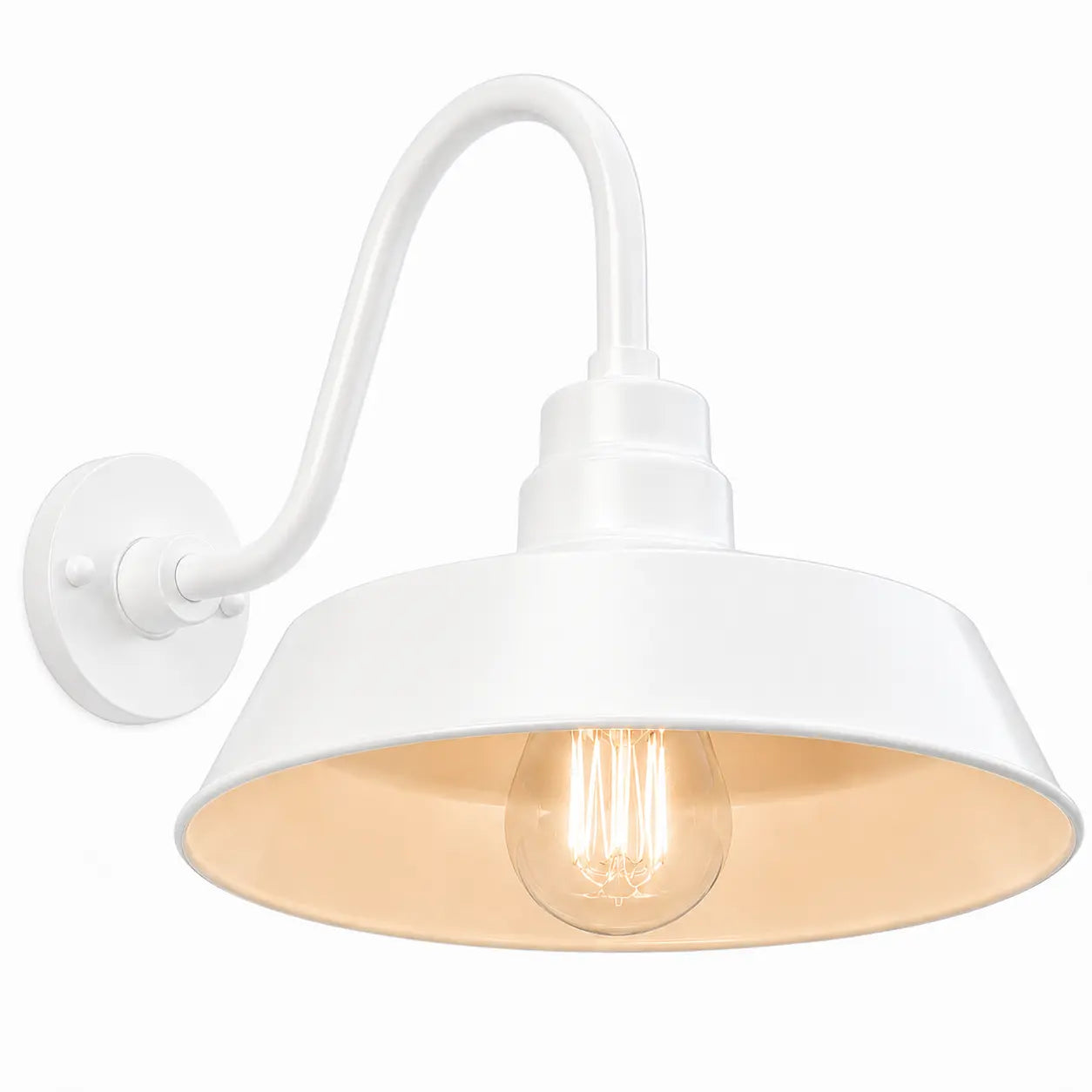Barn Light 14" Shade with 15" Gooseneck Arm