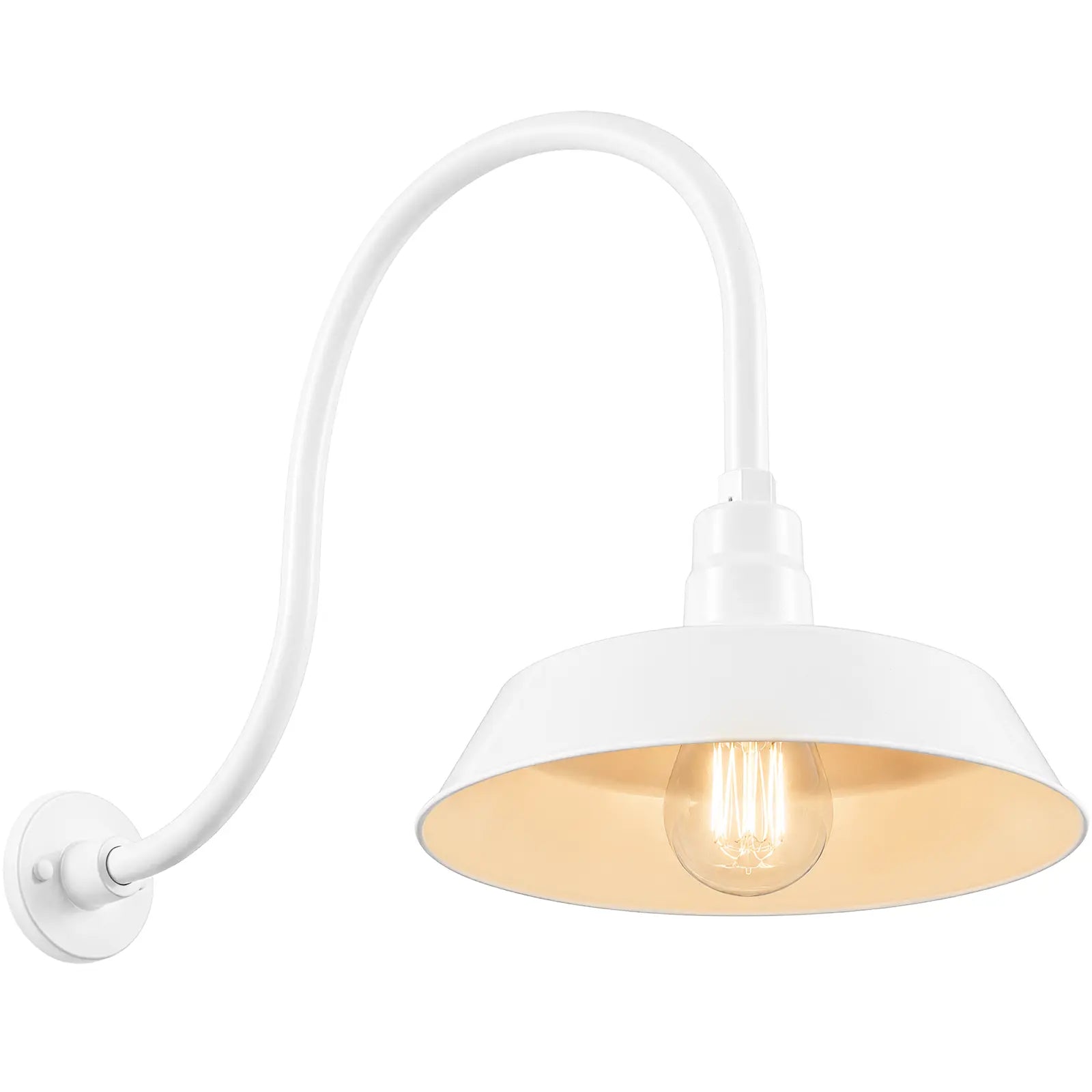 Barn Light 14" Shade with 24" Gooseneck Arm