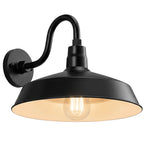 Barn Light 17" Shade with 10" Gooseneck Arm