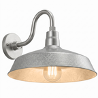 Barn Light 17" Shade with 10" Gooseneck Arm
