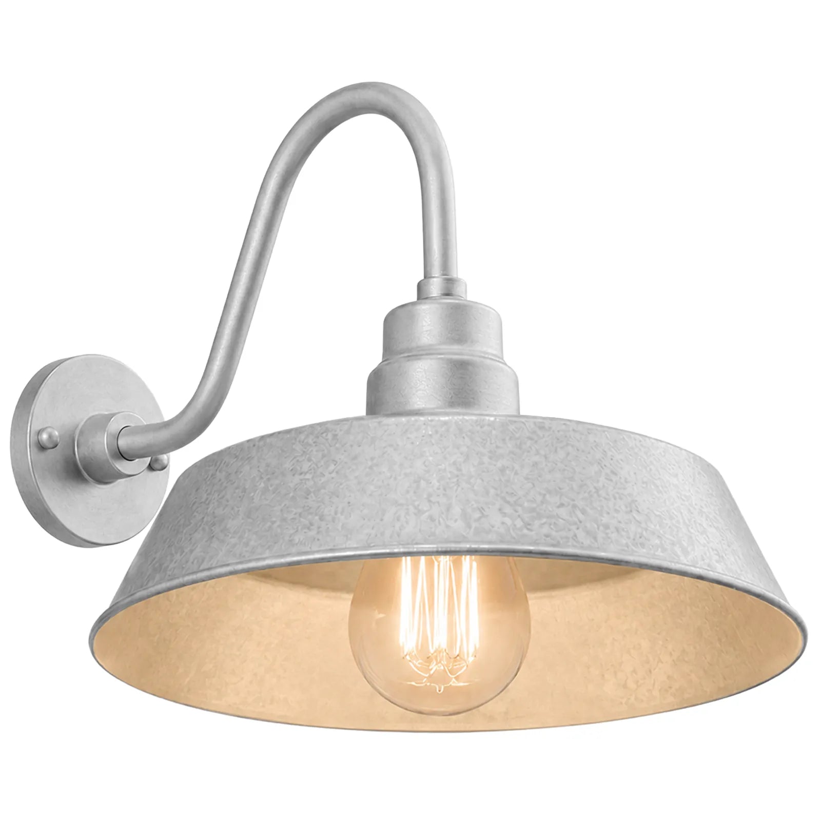 Barn Light 17" Shade with 15" Gooseneck Arm