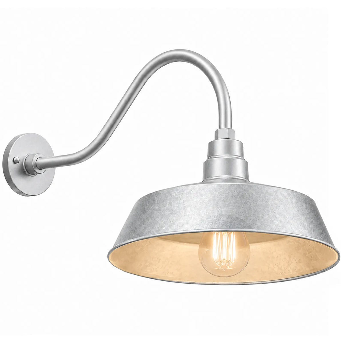 Barn Light 17" Shade with 22" Gooseneck Arm
