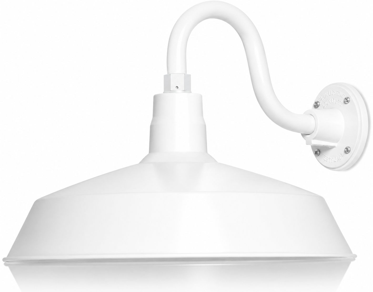 Barn Light 17" Shade with 10" Gooseneck Arm