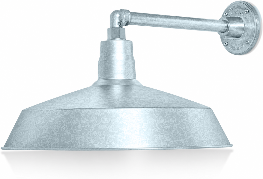 Barn Light 17" Shade with 13" Gooseneck Arm