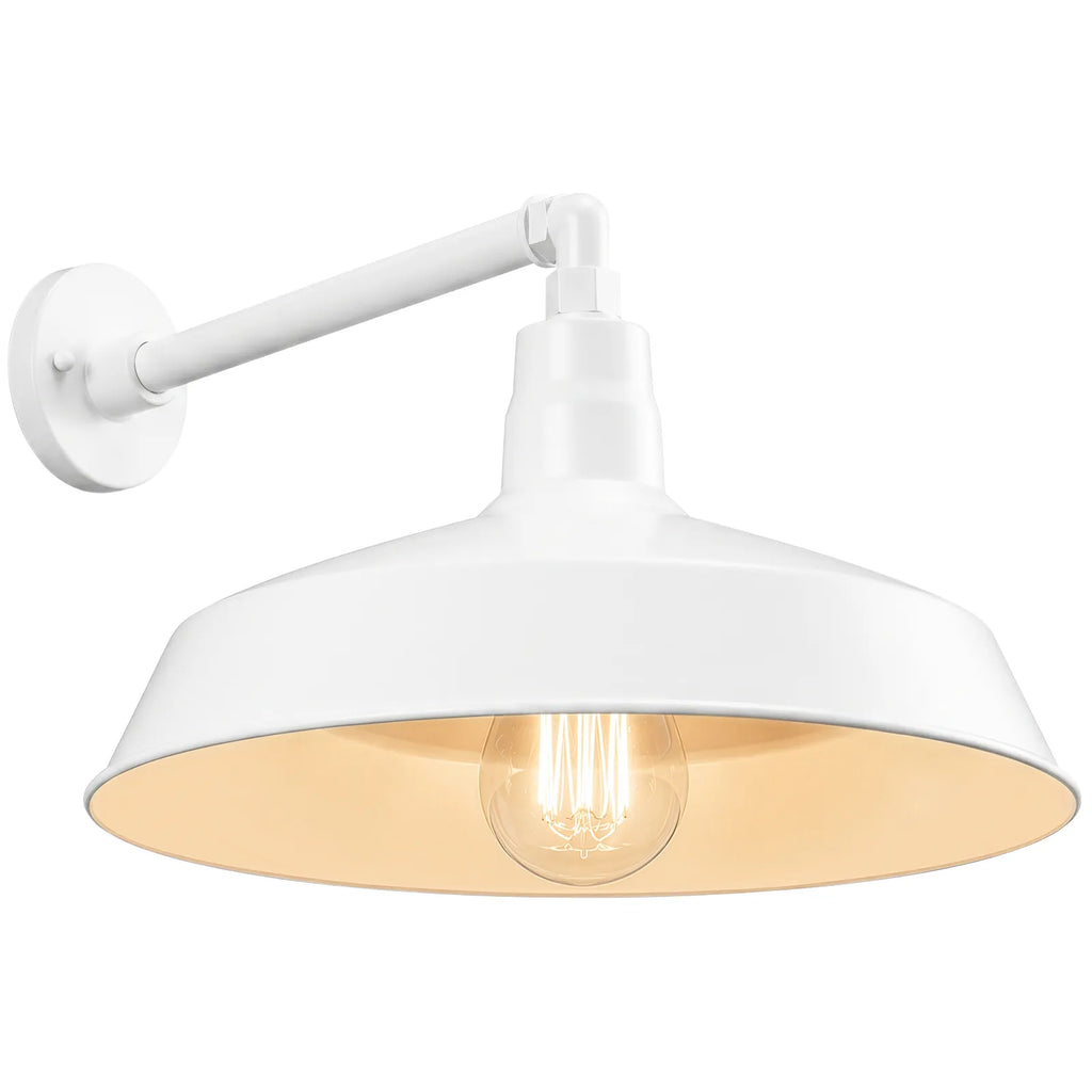 Barn Light 17" Shade with 13" Gooseneck Arm