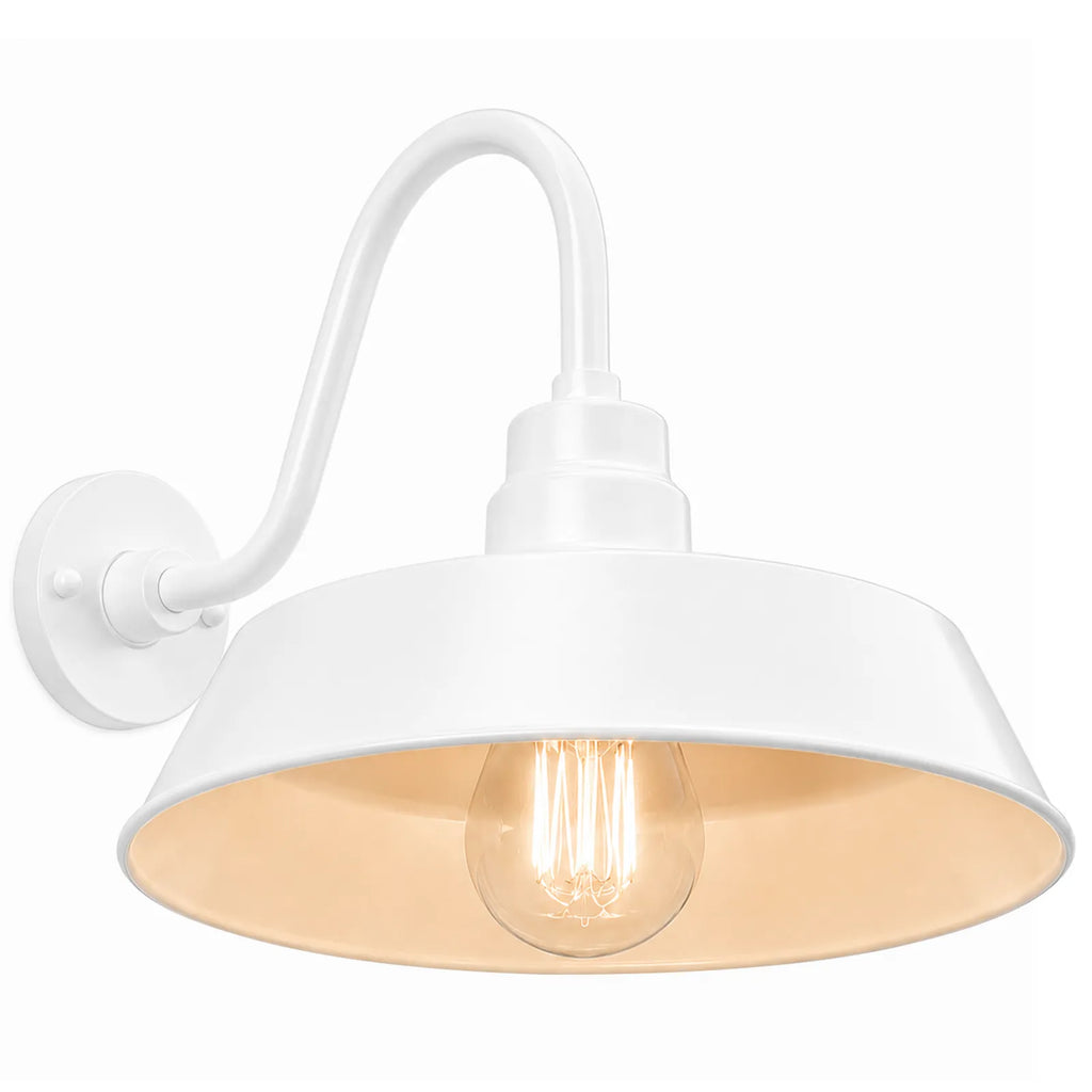 Barn Light 17" Shade with 15" Gooseneck Arm