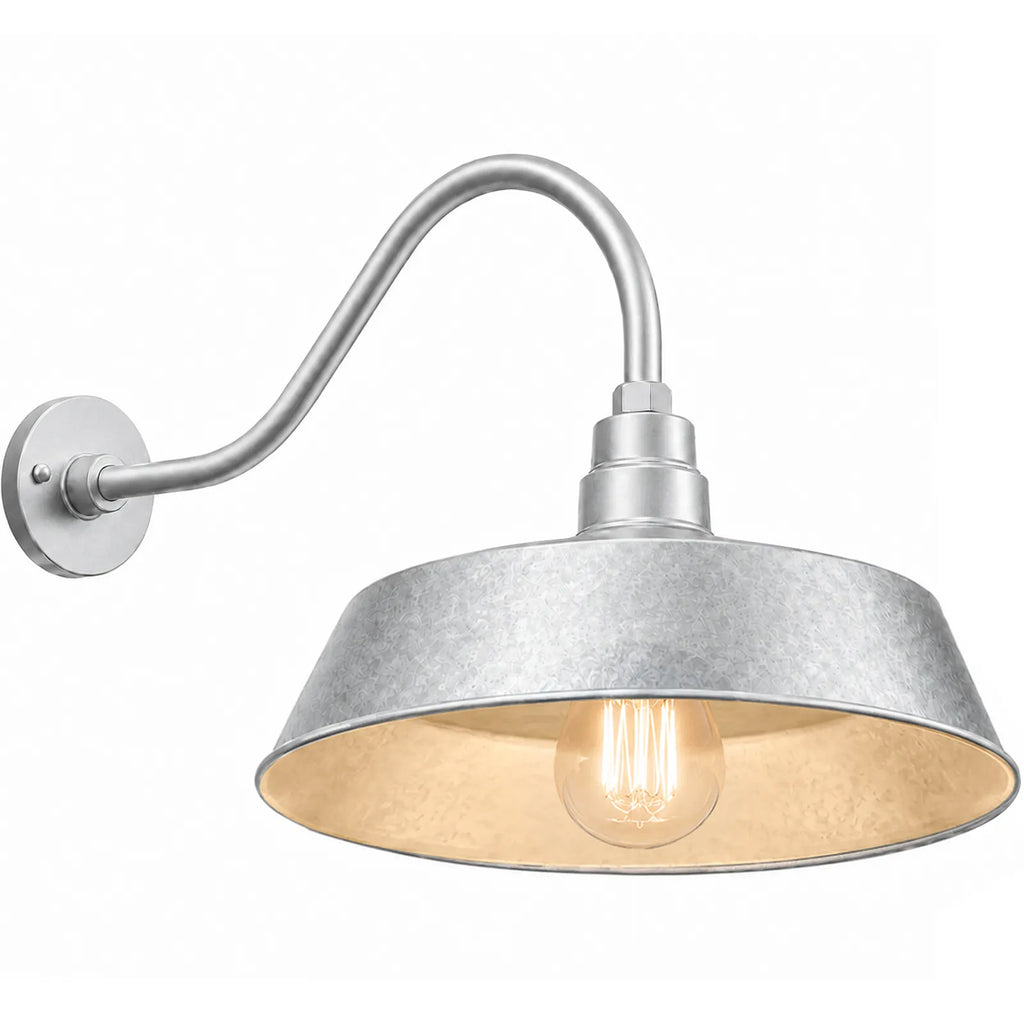Barn Light 21" Shade with 22" Gooseneck Arm